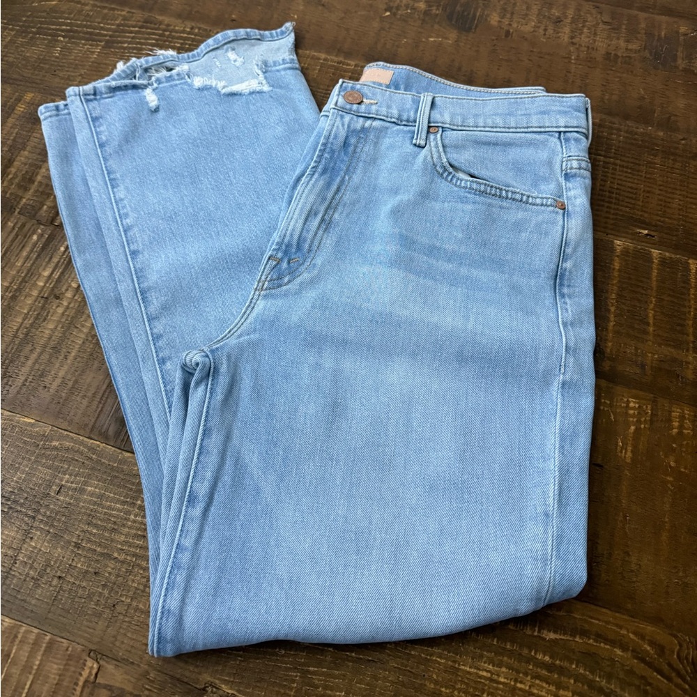 MOTHER The Insider Crop Step Chew Jeans in Mentally Elsewhere size 32